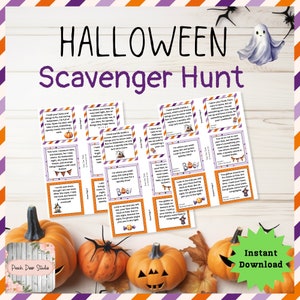 Halloween Scavenger Hunt For Kids Halloween Printable Games Treasure Hunt For Kids