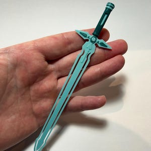 Sword Art Online Kirito&#39;s Dark Repulser Anime Sword Bookmark