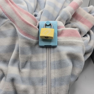 ABDL Zipper Lock for Footed PJs Adult Diaper Enforcement Device