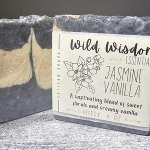 Jasmine Vanilla Handmade All-Natural Cleansing Soap Bar