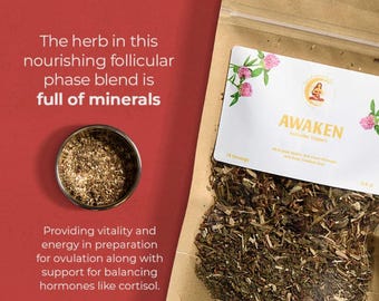Awaken | Mineral-Rich Herbal Tea for Follicular Phase Energy & Hormone Support