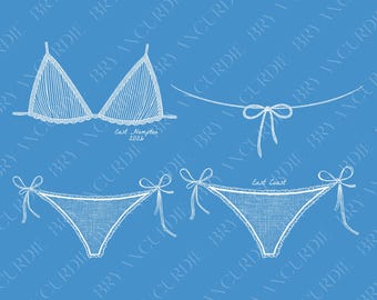 Custom Coastal Bachelorette Digital PNG, Hamptons Bridal Shower Sublimation, Cute Bikini Coquette Graphic, Bride Beach Party, Bikini Bow DIY