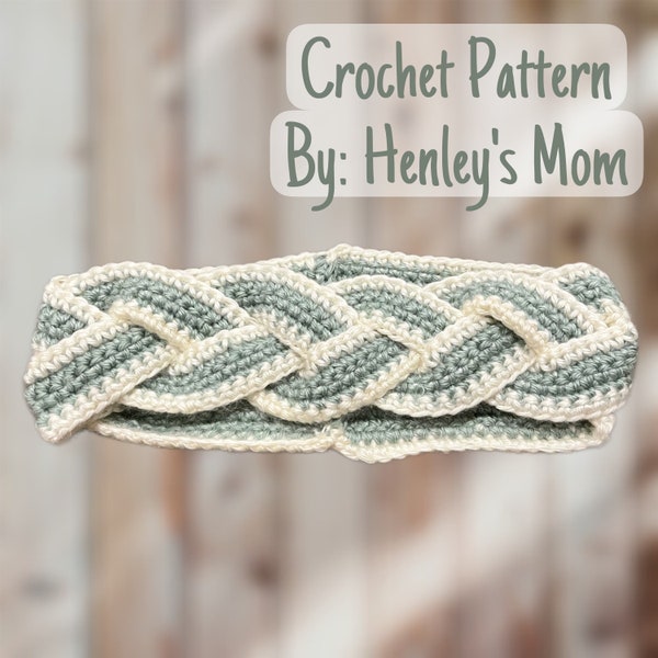 Crochet Headband - Braided Pattern Only (with video tutorials)