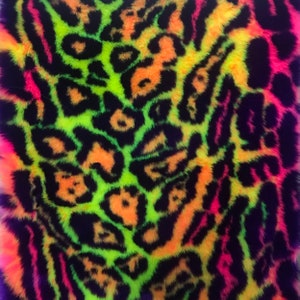 Multi Leopard Faux Fur