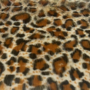 Galactic Leopard Long Hair Faux Fur