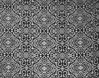 Renaissance Black Burnout Velvet