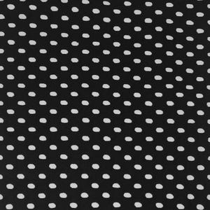 Polka Dot Sweater Knit Black and White