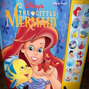 Disney Little Mermaid Paly-a-Sound Book... Vintage 1997...Pristine Collector Condition...Functioning Sound Buttons...