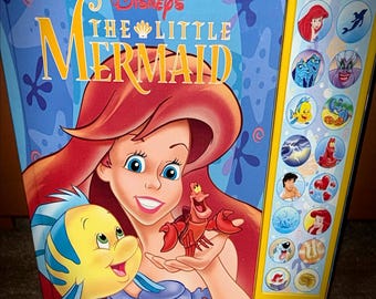 Disney Little Mermaid Paly-a-Sound Book... Vintage 1997...Pristine Collector Condition...Functioning Sound Buttons...