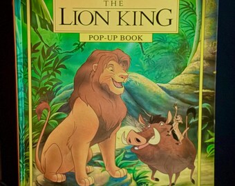 Disney Lion King Pop Up Book...1994 First Edition...Hardcover...Rare Lion King Collectible...Vintage Disney