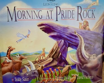 Disney Lion King: Morning at Pride Rock First Edition Hardcover Book