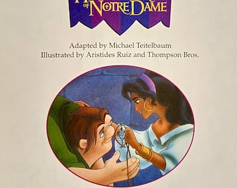 Disney HUNCHBACK of NOTRE DAME...1996 Golden Books - Softcover...Vintage Disney Classic...