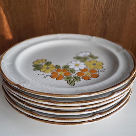 Vintage 1970s, Baroque Spring Garden, Handpainted Hearthside
