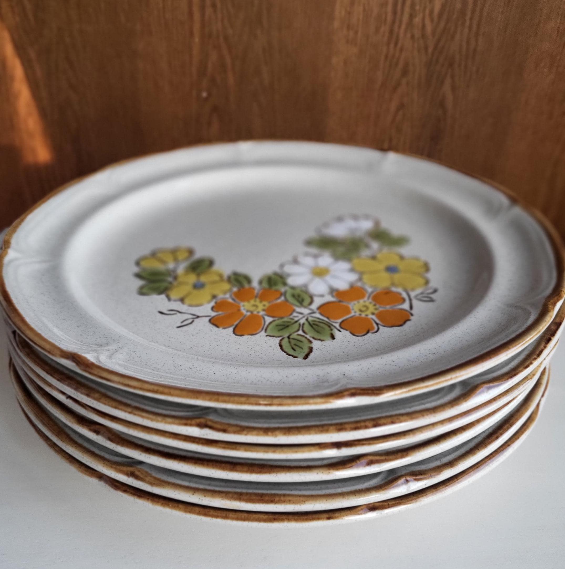 Vintage 1970s, Baroque Spring Garden, Handpainted Hearthside
