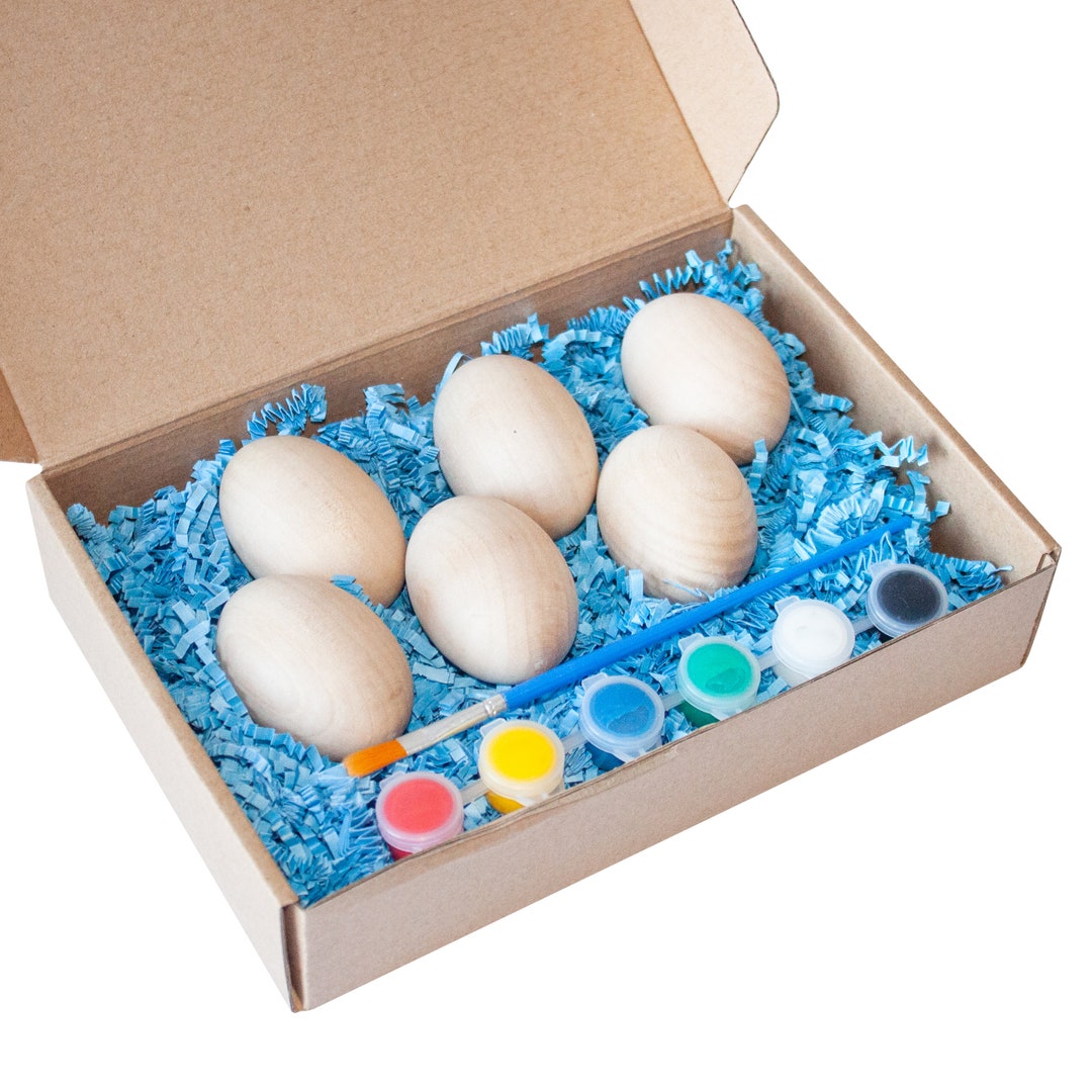 Wooden Egg Painting Kit | Easter Craft | Painting Activity Set for Kids ...