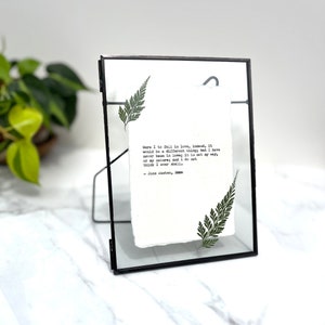 Custom poetry print on cotton paper, hand typed typewriter font, quote print framed, poetry gift, poem print, poem art