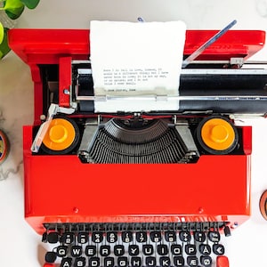 Custom typewriter print A6 cotton paper, vertical, typed custom quote print custom text print poem print, poetry print