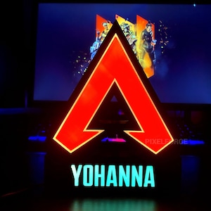 Personalized Apex Legends RGB Led Lamp, Custom Apex Legends Light Box
