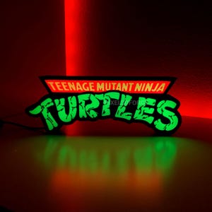 Lampada LED TNMT, scatola luminosa Teenage Mutant Ninja Turtles