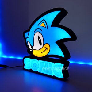 Sonic RGB LED-lamp, Sonic the Hedghog lichtbak