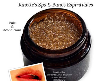Exfoliante Labial con Azúcar Moreno, Revitaliza, Suaves y Tersos