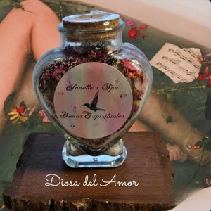 Sales de baño - Diosa del Amor, Trae el Amor, Equilibra el Chakra del Corazón y Libera los Bloqueos Emocionales