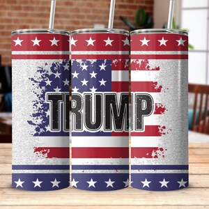 Trump 2024 Tumbler: American Flag Insulated Cup