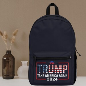 Trump 2024 Backpack: Patriotic Rucksack for Republican Supporters