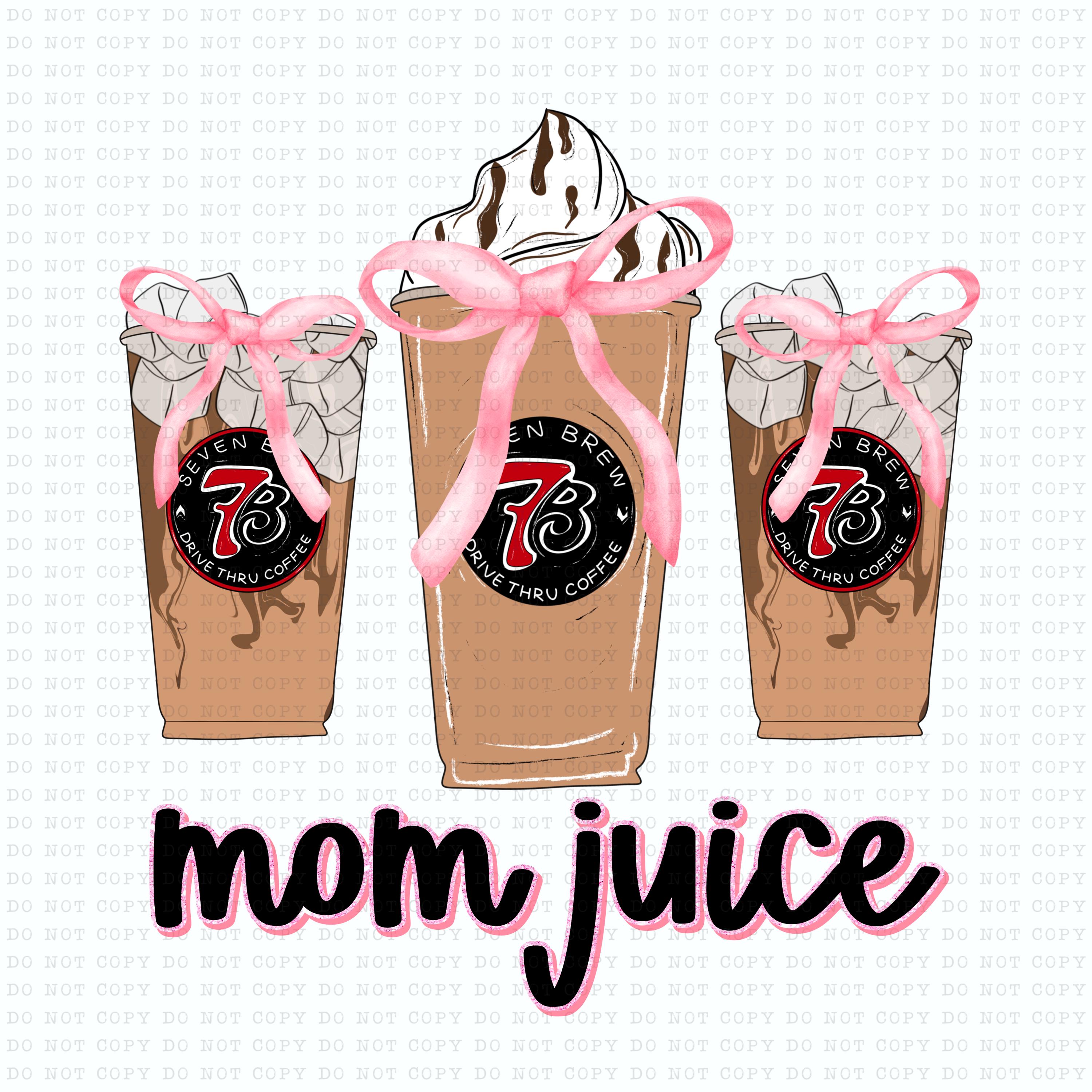 イラストオーダー「Coffee mamaページ。」 Mom Juice Png, 7 Brew Coffee Png, Design for Sublimation, Design