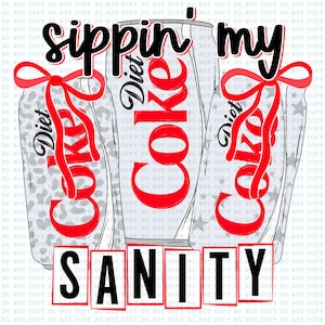 Diet Coke png, Sodadrink png, Design für Sublimation, Design für DTF-Transfers