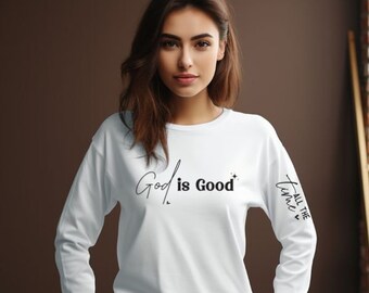 Inspirational Shirt, Motivate, Religious Gift Unisex Long Sleeve Tee