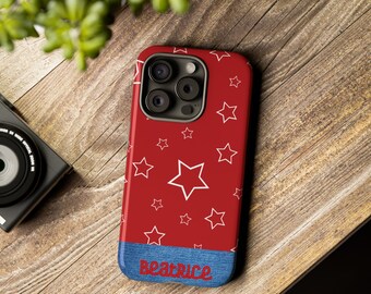 Patriotic Personalized Mobile/Cell Phone, iPhone, Samsung Galaxy, Google Pixel Tough Cases