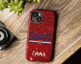 Personalized VETERANS EAGLE Red White Blue Cell/Mobile Phone Tough Cases