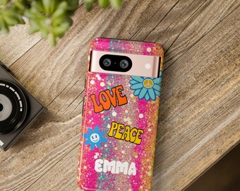 Personalize Peace Love Groovy Cell /Mobile Phone Tough Cases