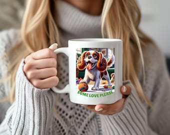 Cavalier Spaniel Mom Coffee Mug, Dog Lover Gift (15oz)