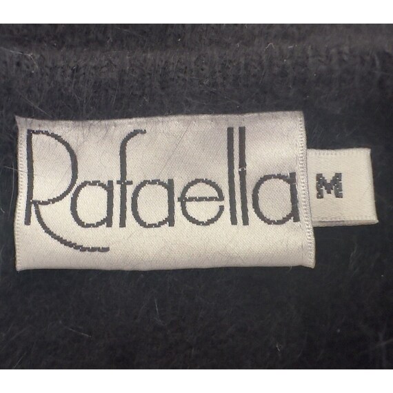 Vintage Rafaella Black Angora Blend Embroidered L… - image 6