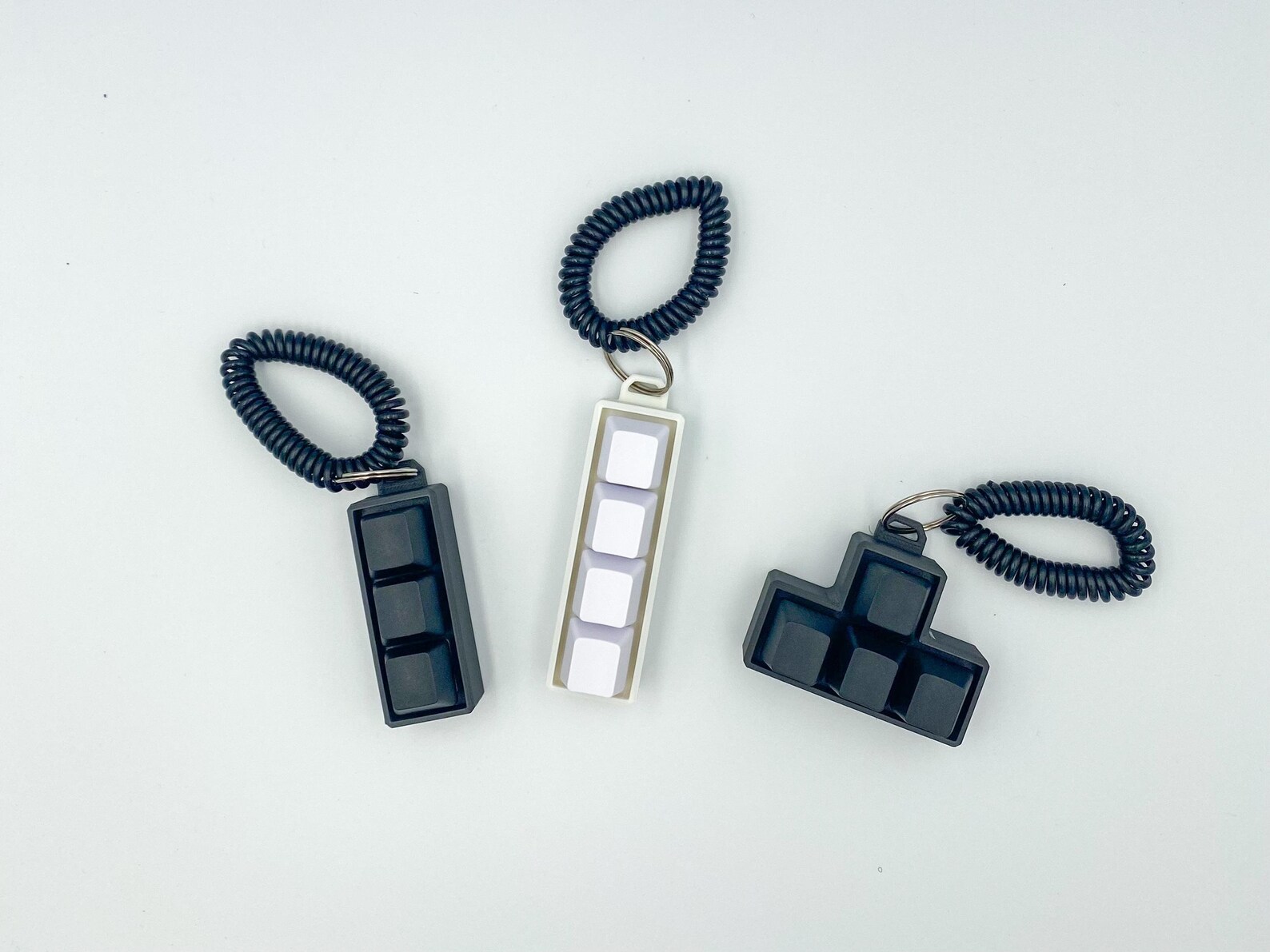 Keycap Fidget Keychain | Monochromatic Mechanical Switch Fidget Toy ...