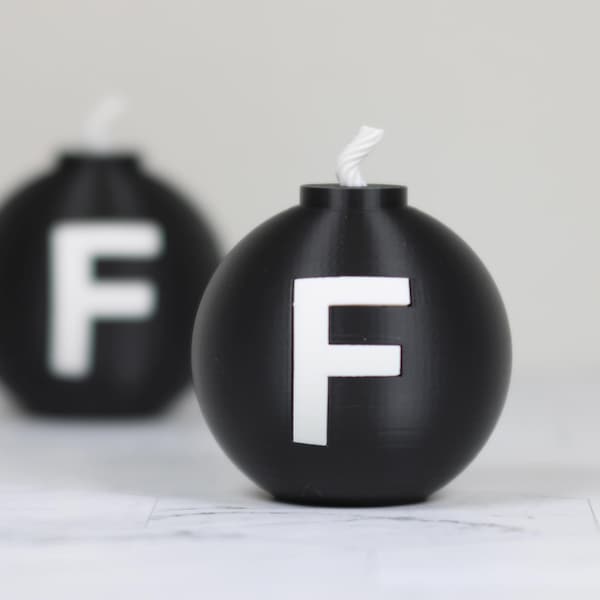 F Bomb 3D Printed Novelty Desk Accessory,Gag Gift, Funny Gift for Office