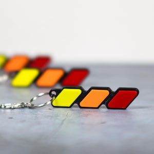 Toyota TRD Heritage Retro Color Keychain, 3D Printed, Gift for Toyota Lovers