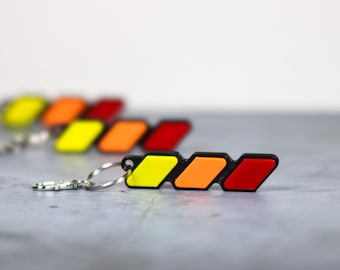 TRD Heritage Retro Color Keychain, 3D Printed