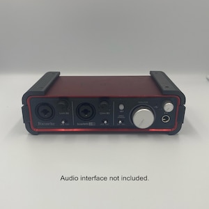 Under Desk Mounting Bracket for Focusrite Scarlett 2i2 / Studio Accessories / Gift for Musician