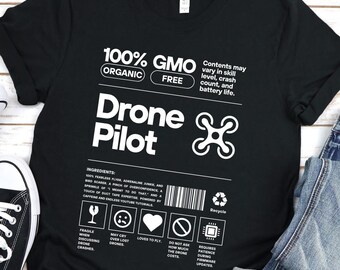 Drone Pilot Zutaten, Drone Racing Shirt, Drone Pilot Shirt, Unisex Drone Shirt, Drone Pilot, Drone Team, Fernando, Lustiges Drone Shirt
