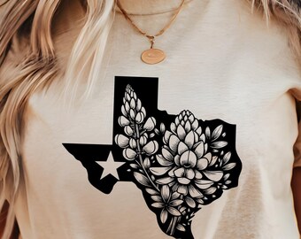 Texas Bluebonnet Grafik-Hemd, Texas-Liebhaber, Texas, Texas-Hemd, legen Sie sich nicht mit Texas fest, ich liebe Texas-Hemd, Texas-Flaggen-Hemd, Texas Zustand-Stolz