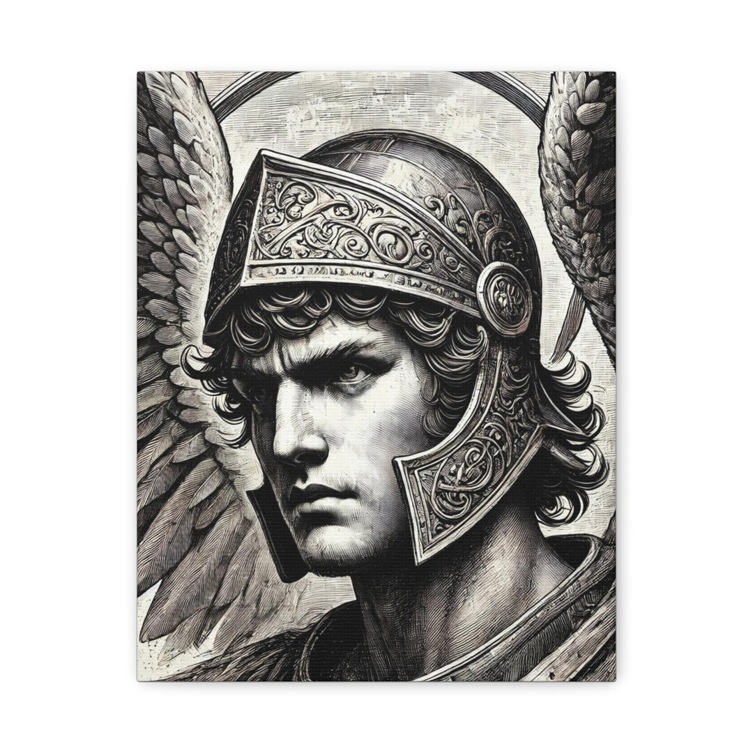 Saint Michael the Archangel | Canvas Wall Art - Guardian of Faith and ...