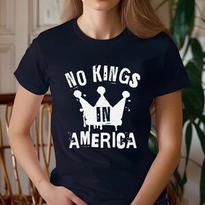 Pro Democracy No Kings In America Shirt, Anti Trump Patriotic Tee, Resist Maga Political Protest Shirt, 4th of July Activist Shirt