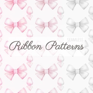 Pastell Pink Ribbon Digitales Scrapbook Papier Pack 3 Jpg Dateien 4 x 4 - Instant Download