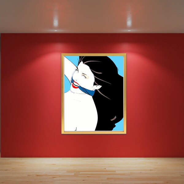 Patrick Nagel Style Art Deco Revival concert poster