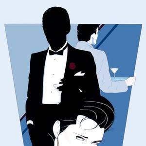 【専用】80s Patrick Nagel アートワーク フレーム付き Patrick Nagel Pop Art Painting 80s-Fashion Illustration