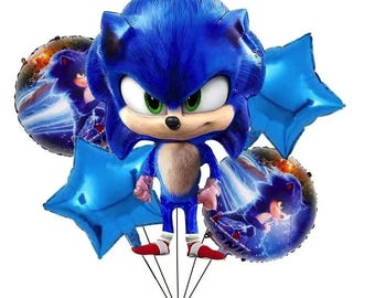 Set de globos de cumpleaños de Sonic