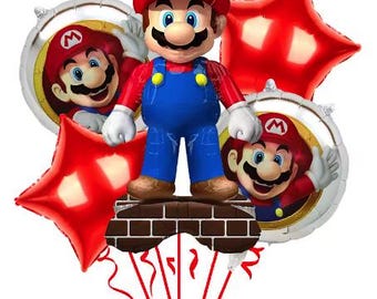 Set de globos de los Hermanos Mario